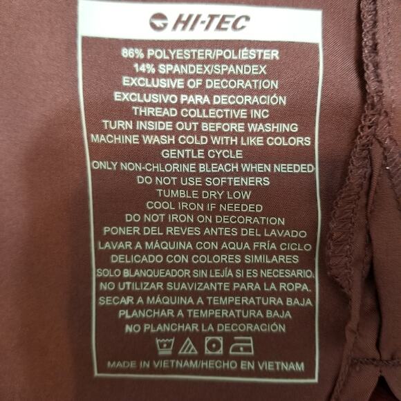 NWOTs -Hi-Tec Ladies Comfort Purple Short Dress Collar Zipper Pocket Size Large - Picture 9 of 9